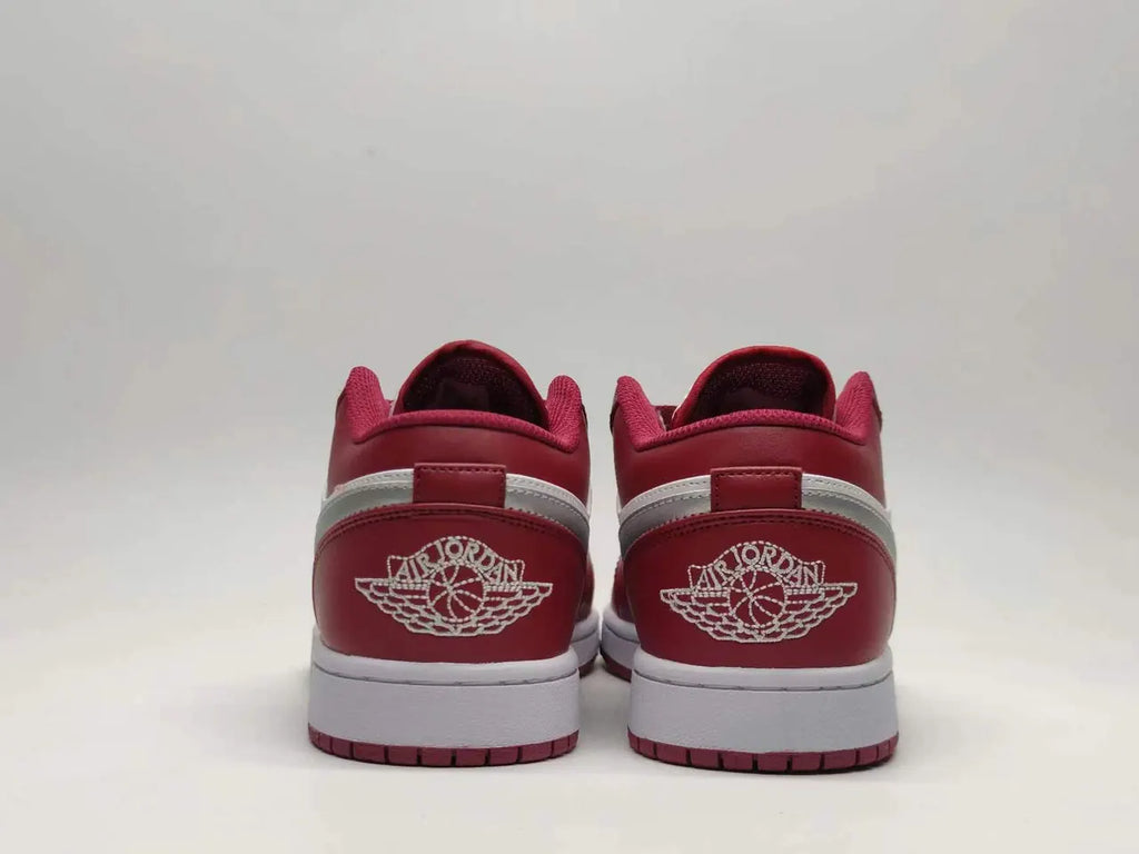 silver Air Jordan 1 Low Red - Hình 3