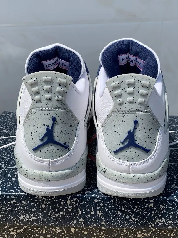 Air Jordan 4 Retro White Midnight Navy - Hình 2