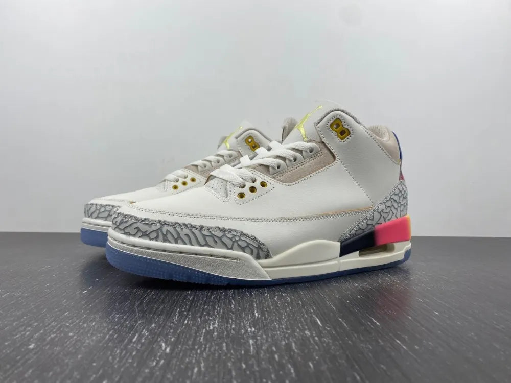 Air Jordan 3 White Multi - Hình 12