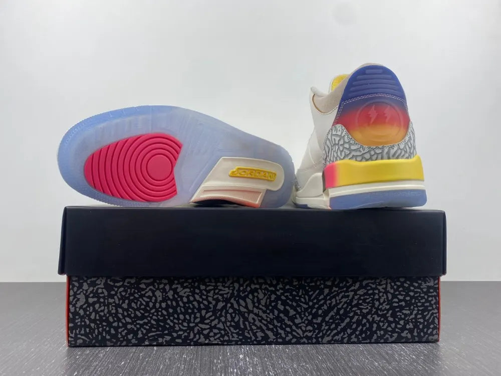Air Jordan 3 White Multi - Hình 15