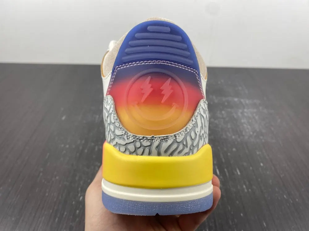 Air Jordan 3 White Multi - Hình 2