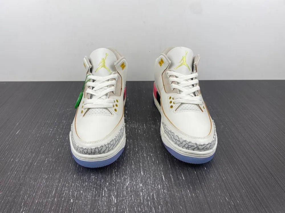 Air Jordan 3 White Multi - Hình 11