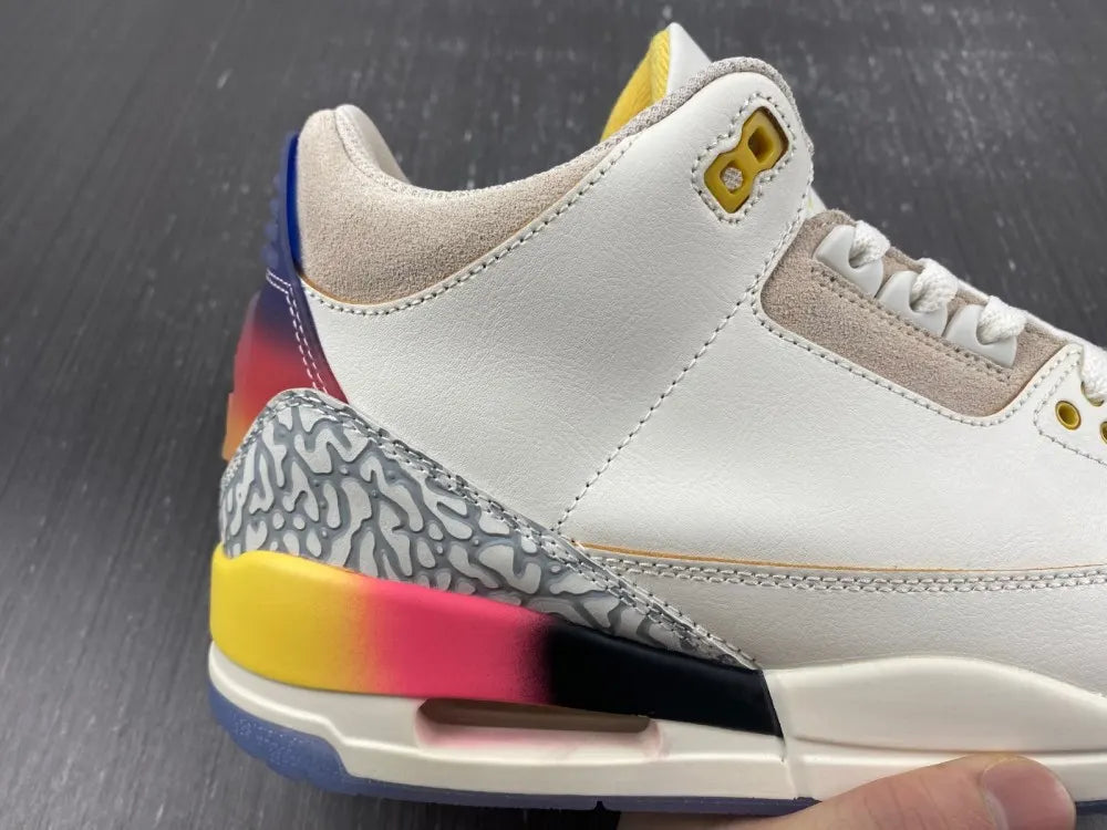 Air Jordan 3 White Multi - Hình 4