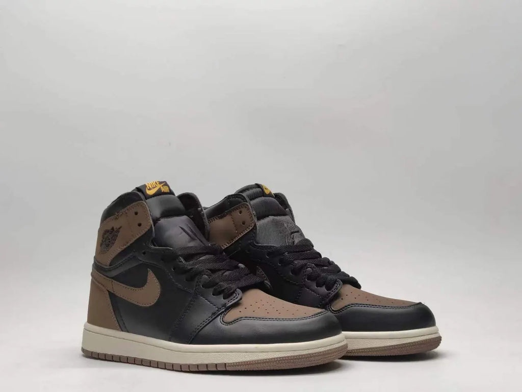 high Air Jordan 1 Black Tan - Hình 2