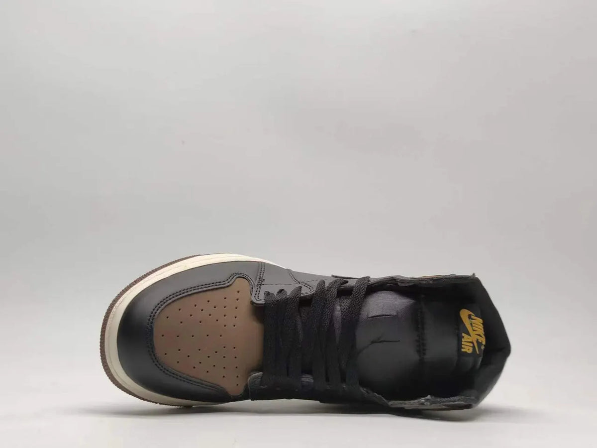 high Air Jordan 1 Black Tan - Hình 4