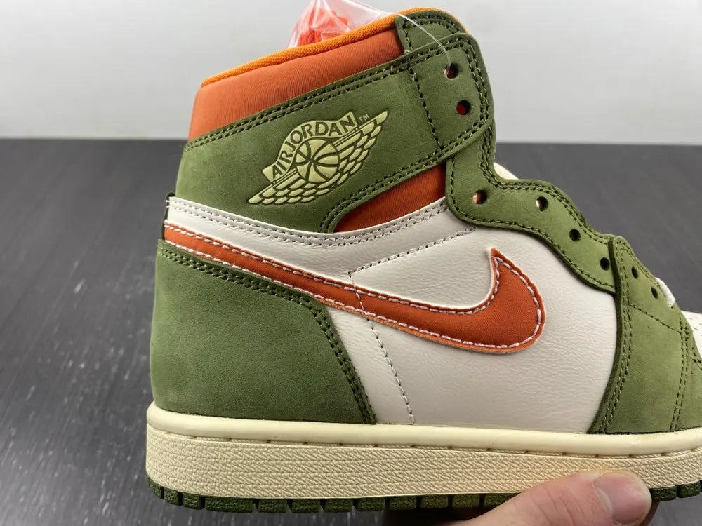 Air Jordan 1 High OG Olive/Orange - Hình 11