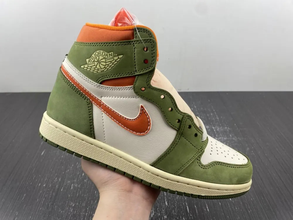 Air Jordan 1 High OG Olive/Orange - Hình 14
