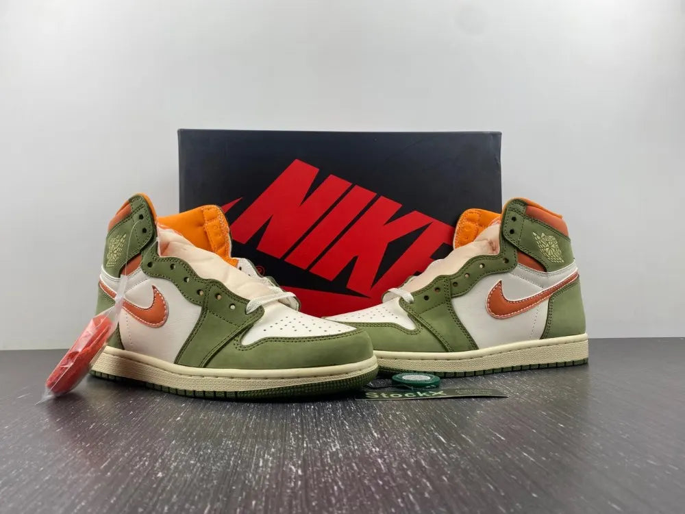 Air Jordan 1 High OG Olive/Orange - Hình 4