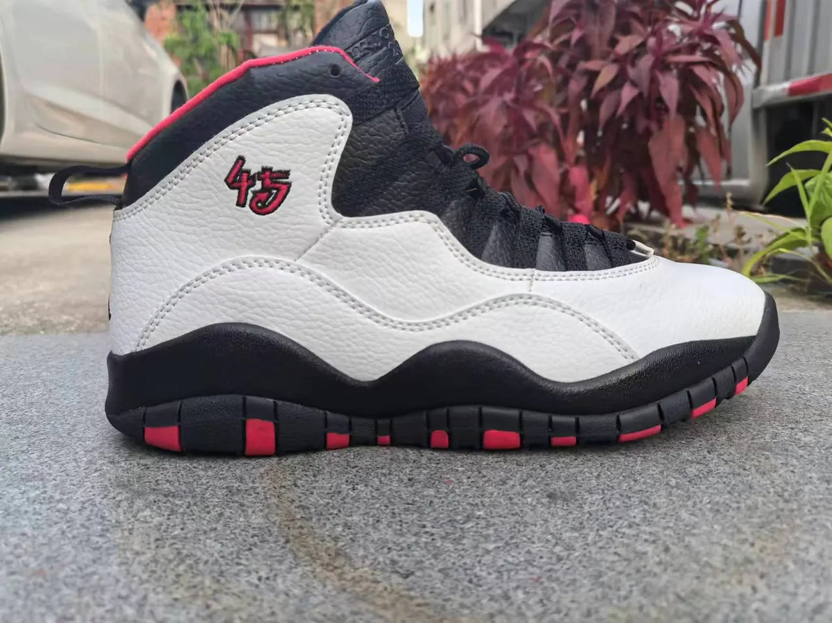 Air Jordan 10 White Black Red - Hình 5