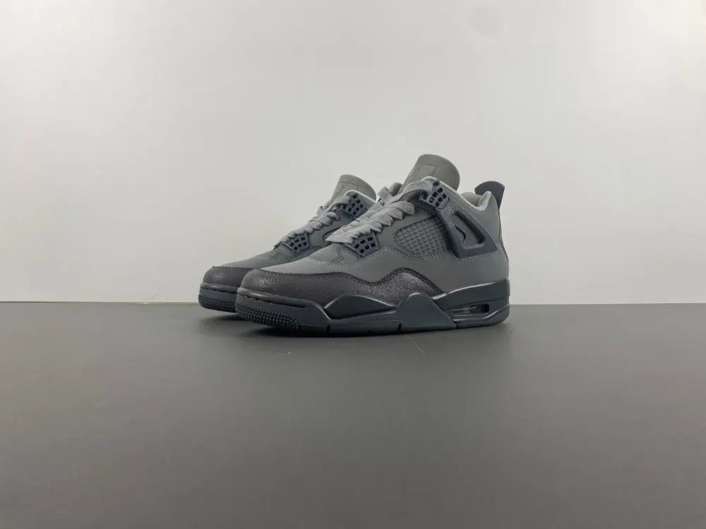 premium Air Jordan 4 Retro Grey Suede - Hình 14