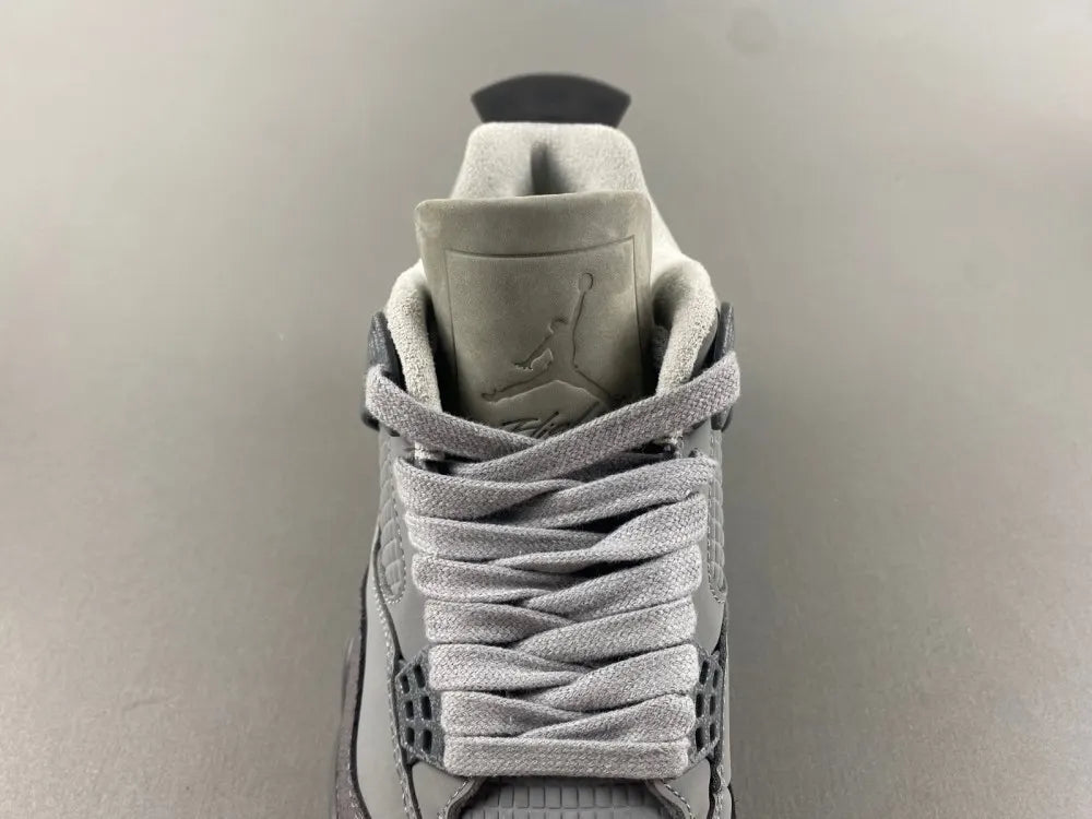 premium Air Jordan 4 Retro Grey Suede - Hình 10