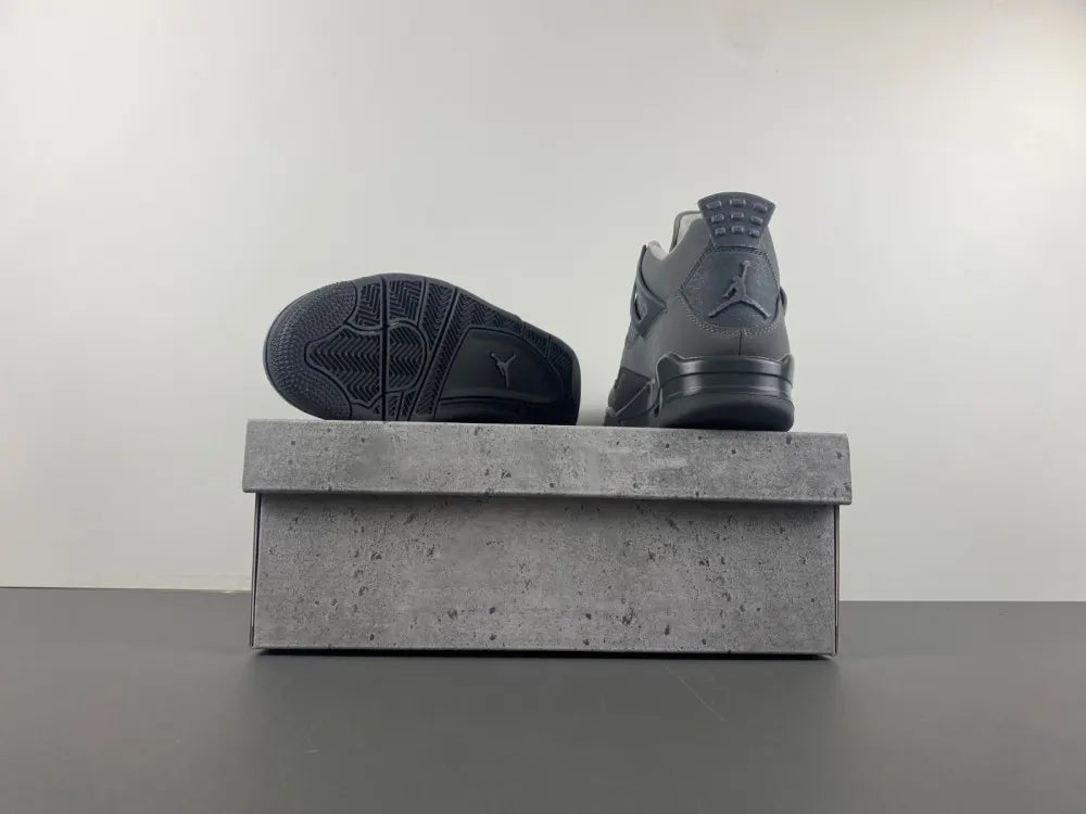 premium Air Jordan 4 Retro Grey Suede - Hình 2