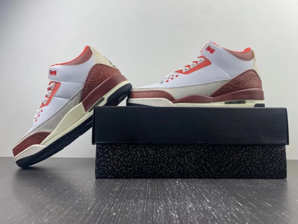 Air Jordan 3 Retro White Red iconic - Hình 14