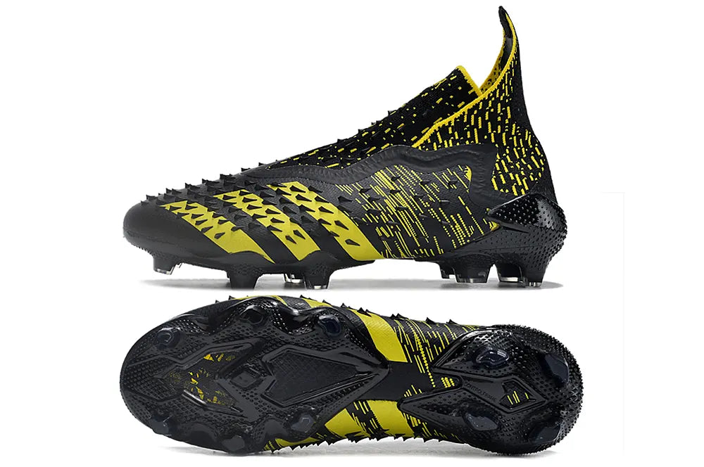 Adidas Predator Freak+ FG Black/Yellow - Hình 6