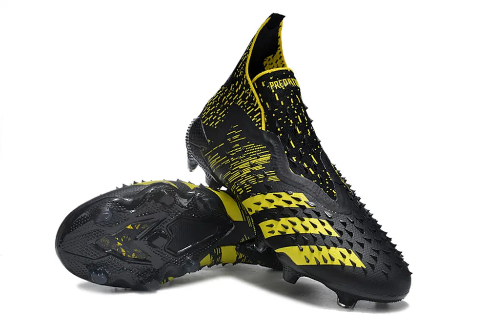 Adidas Predator Freak+ FG Black/Yellow - Hình 3