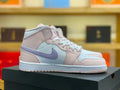 designer Air Jordan 1 Mid Pink Lavender