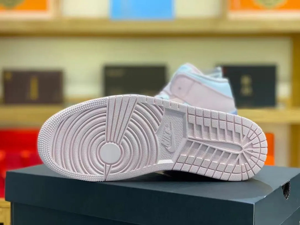 designer Air Jordan 1 Mid Pink Lavender - Hình 3
