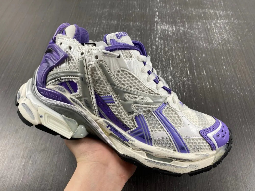 Balenciaga Runner White/Purple - Hình 17