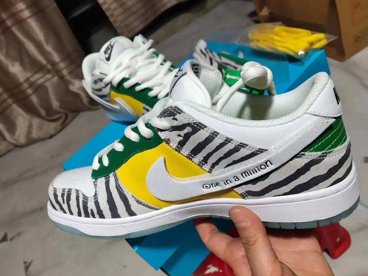 Nike Dunk Zebra Yellow Green - Hình 5