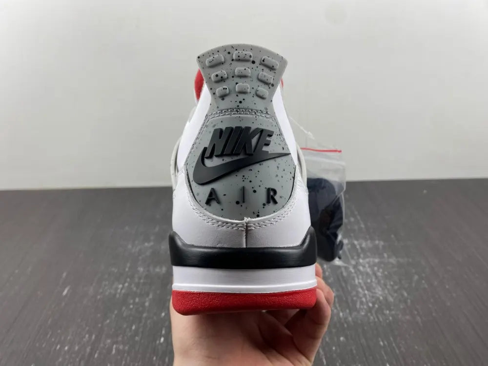 Air Jordan 4 Retro White Fire Red - Hình 6