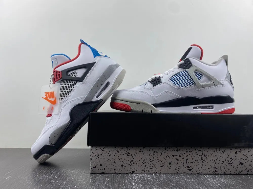 Air Jordan 4 Retro White Fire Red - Hình 4