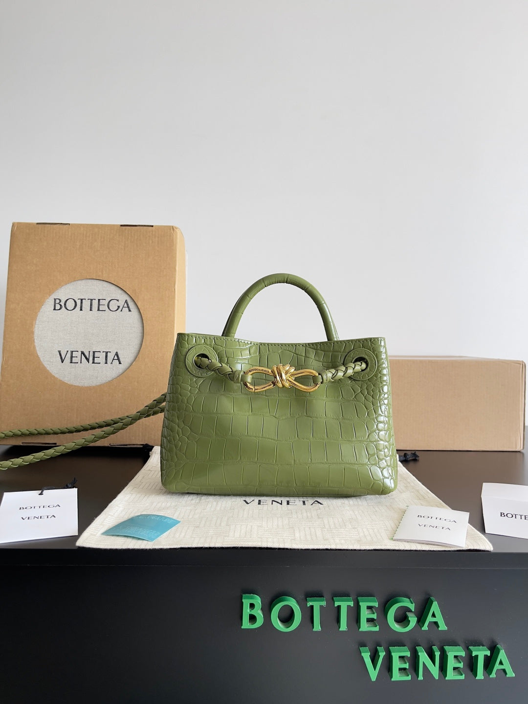 Bottega Veneta Green Designer Handbag Edition 72