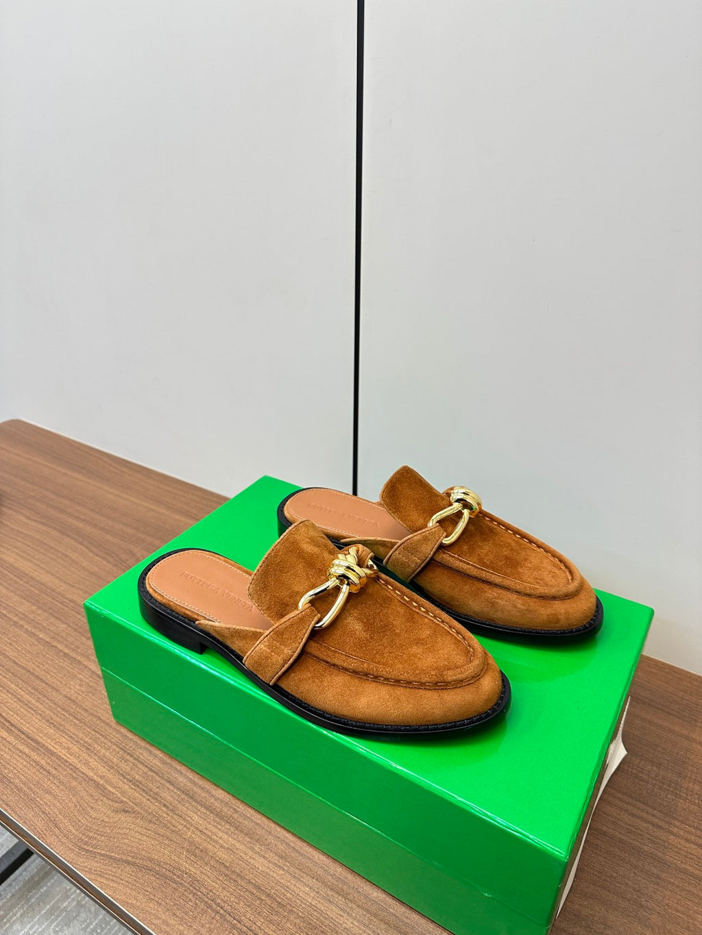 Bottega Veneta Orange & Green Slides EU 35-39 - detail image 2