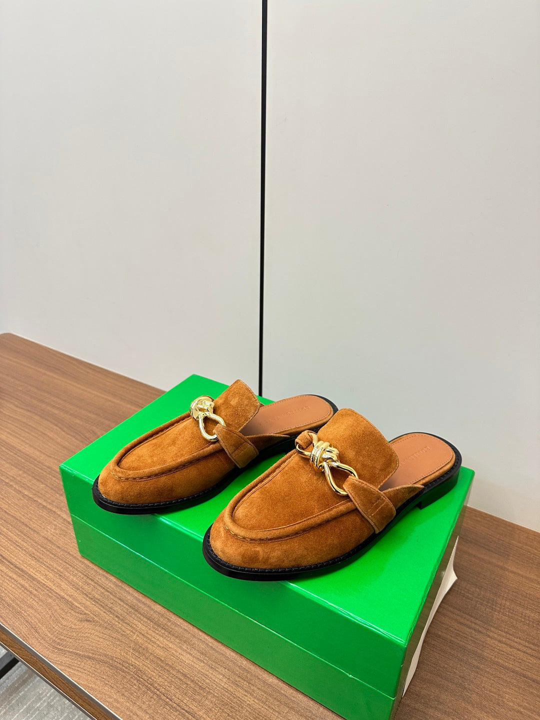Bottega Veneta Orange & Green Slides EU 35-39 - detail image 3