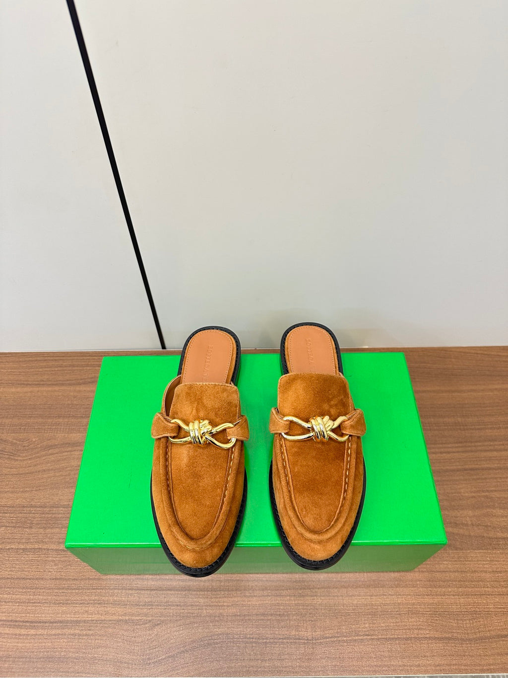 Bottega Veneta Orange & Green Slides EU 35-39