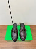 Bottega Veneta Green Slides EU 35-39