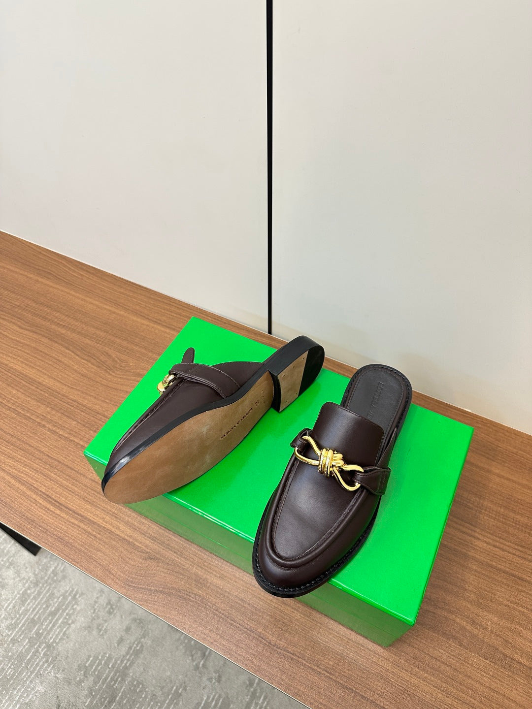 Bottega Veneta Green Slides EU 35-39 - detail image 5