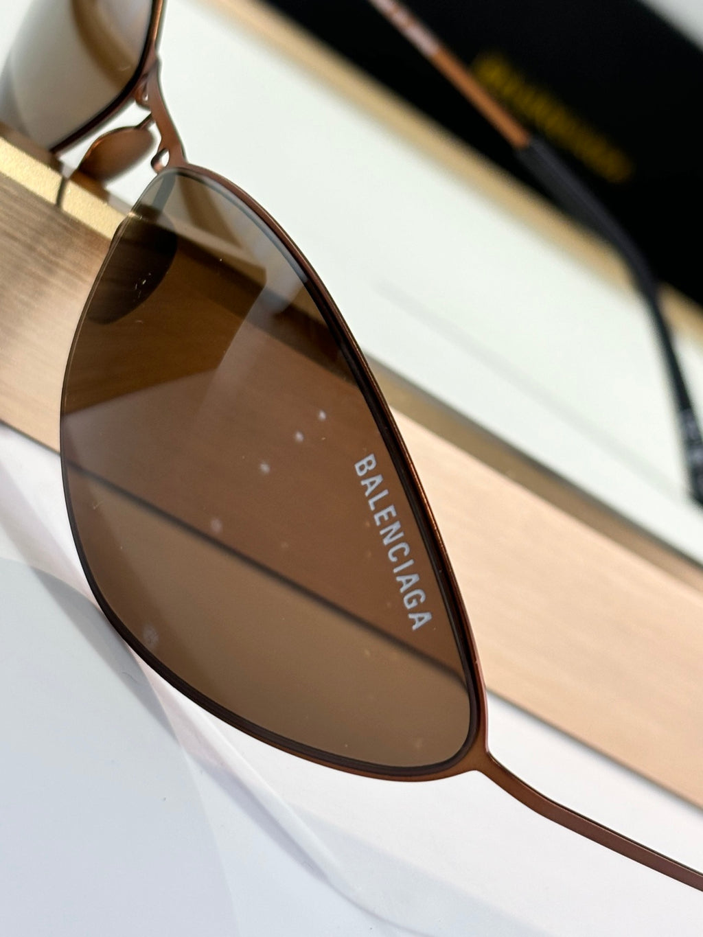 Balenciaga BB0350S Black & Brown Designer Sunglasses - detail image 5