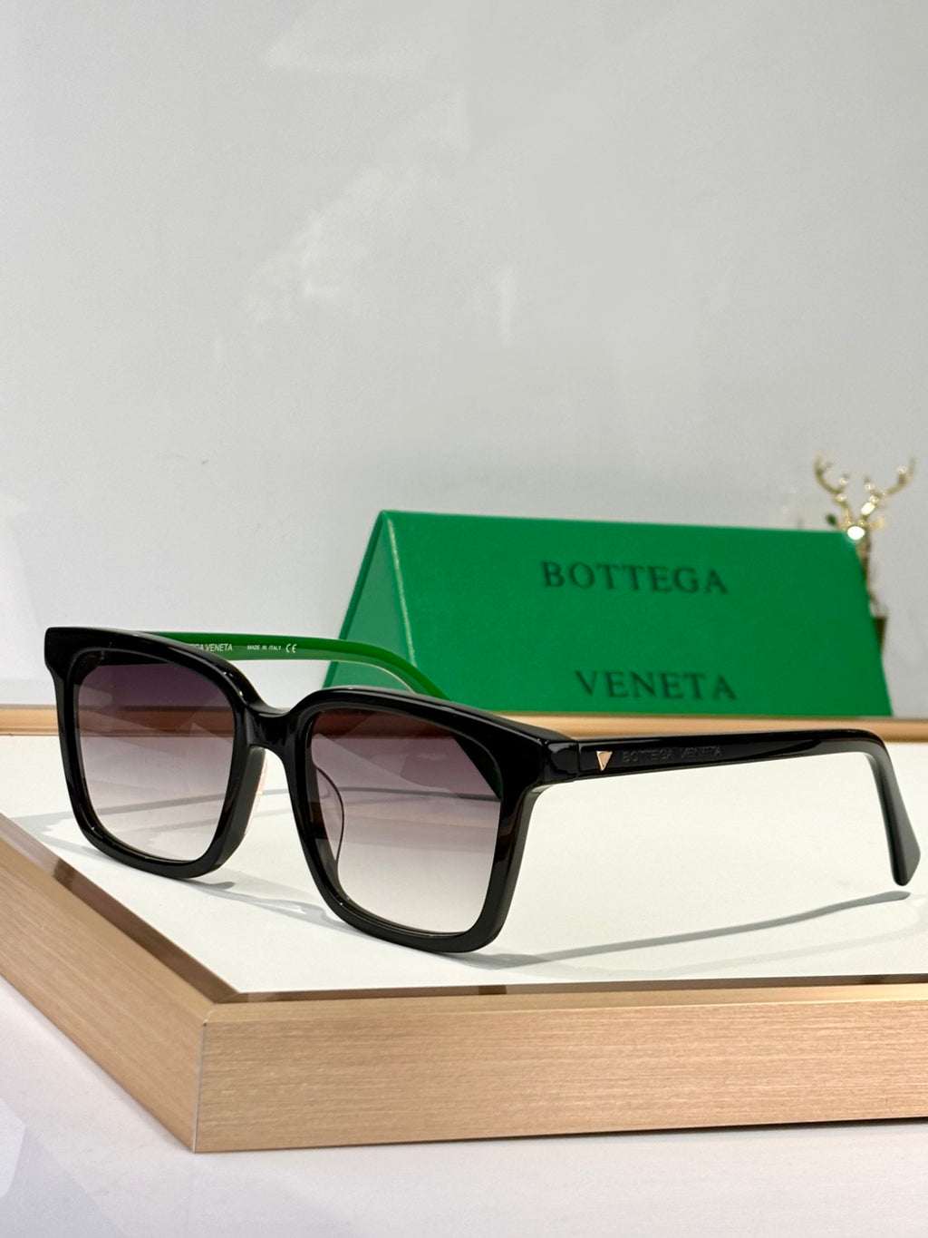 Bottega Veneta BV1228 Green & Brown Designer Sunglasses 54-18-145 mm