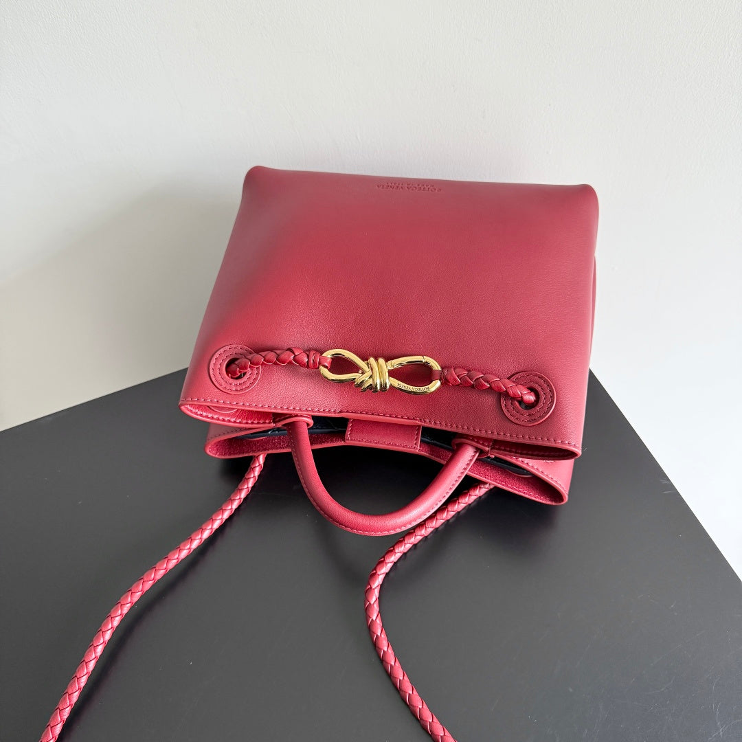 Bottega Veneta 810213 Red Hobo Bag - detail image 4