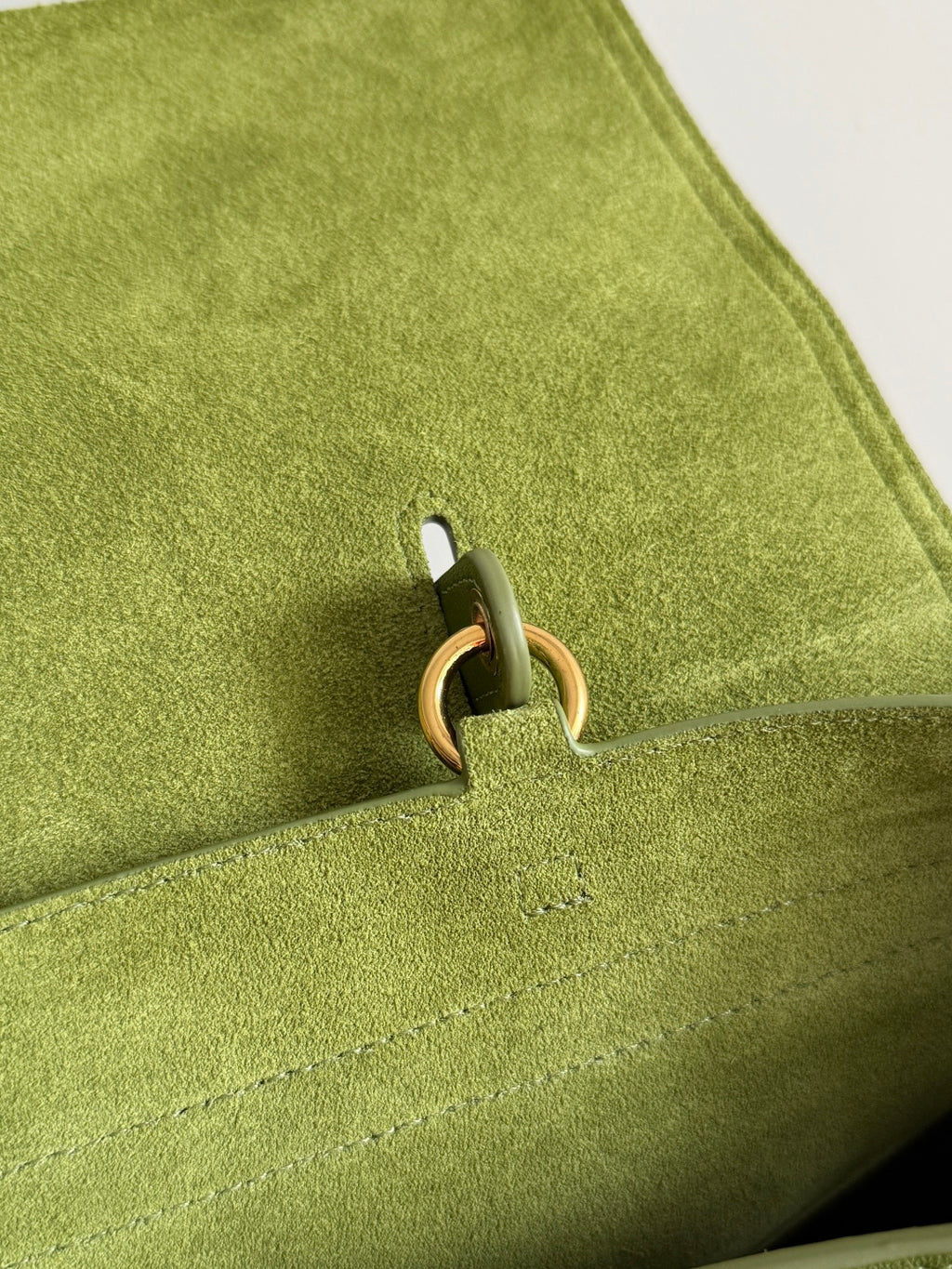 Bottega Veneta Green & Olive Green Designer Handbag - detail image 7