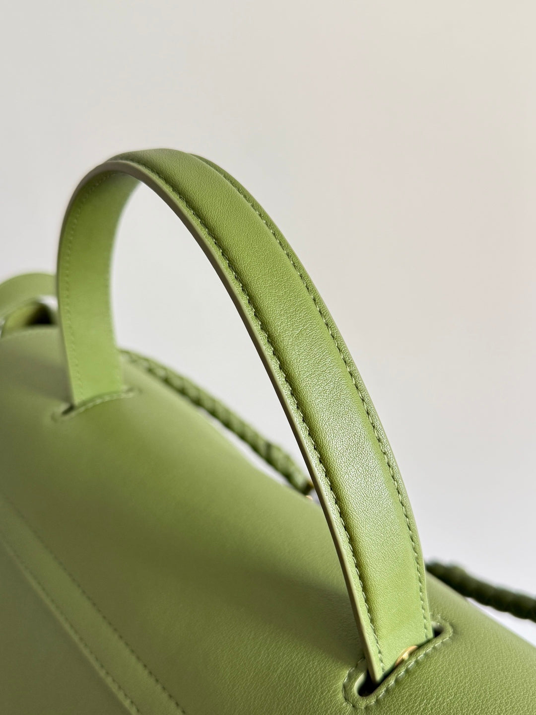 Bottega Veneta Green & Olive Green Designer Handbag - detail image 8