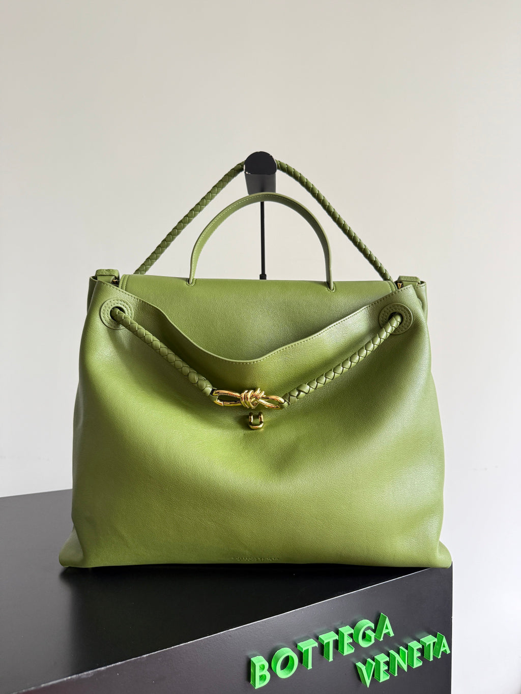 Bottega Veneta Green & Olive Green Designer Handbag
