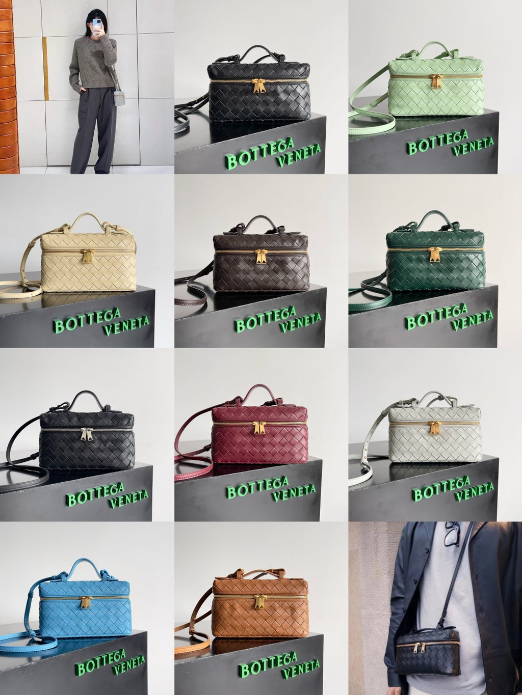 Bottega Veneta Silver Designer Handbag Edition 124 - detail image 2