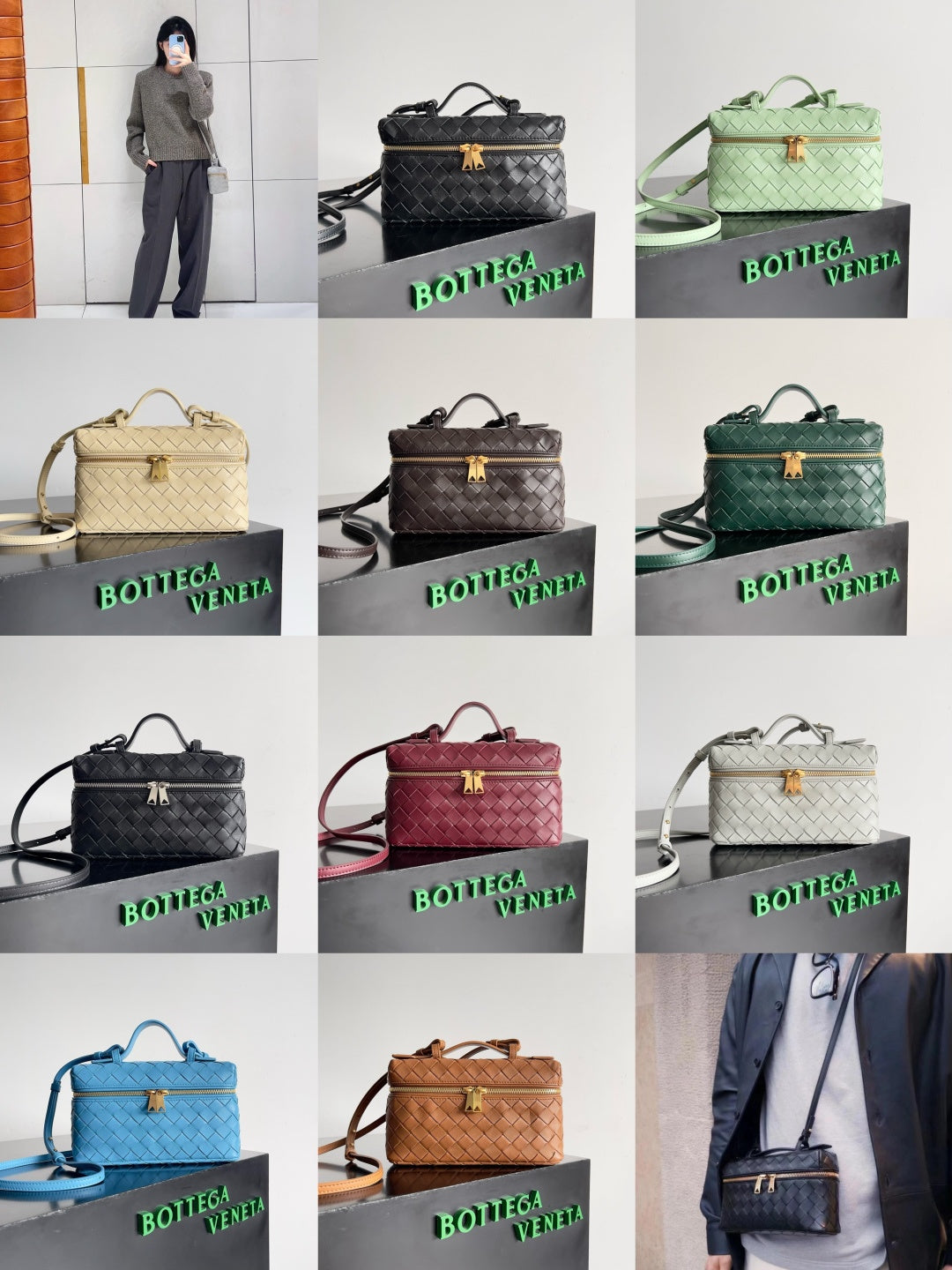 Bottega Veneta Silver Designer Handbag Edition 124 - detail image 2