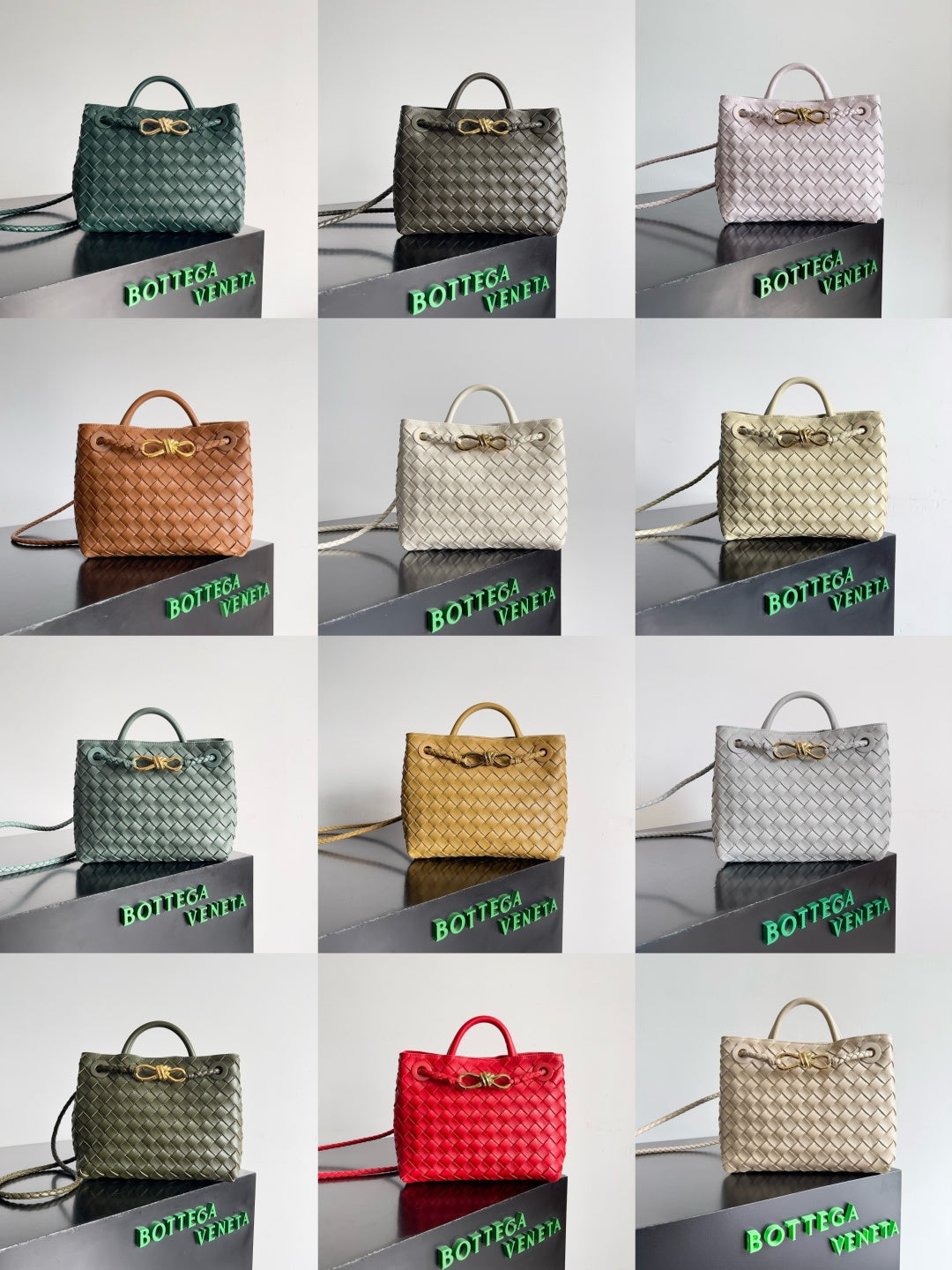 Bottega Veneta Silver Designer Handbag Edition 122 - detail image 3