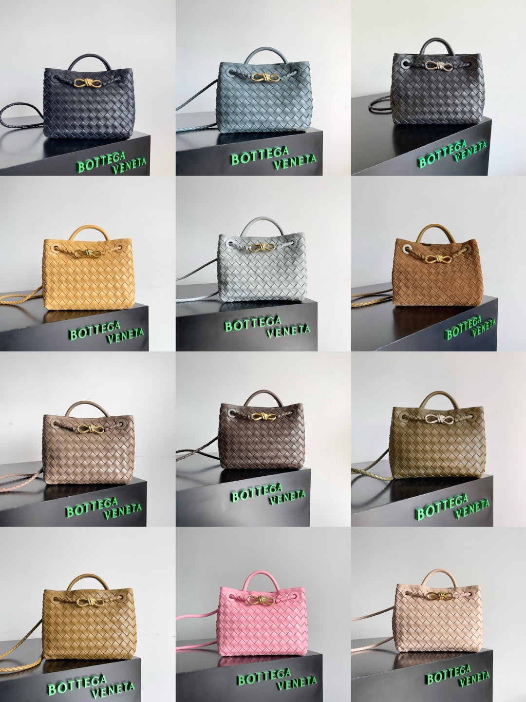 Bottega Veneta Silver Designer Handbag Edition 122 - detail image 2