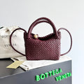 Bottega Veneta 776755 Black & Red Designer Handbag