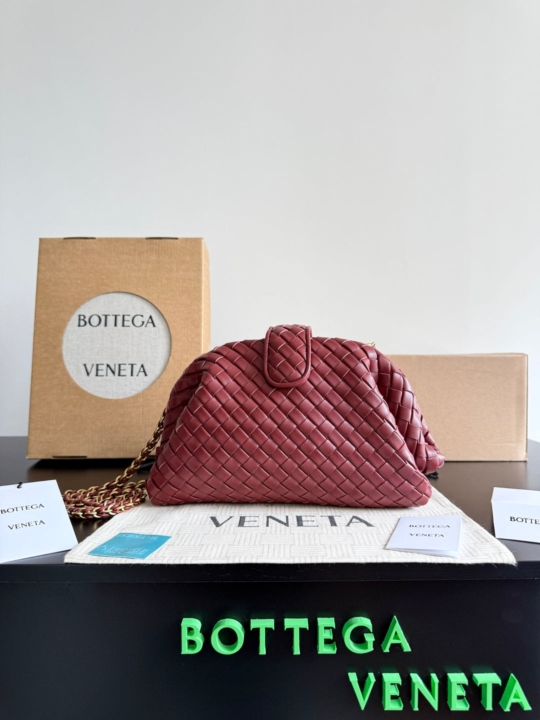 Bottega Veneta Black & Red Designer Handbag Edition 8