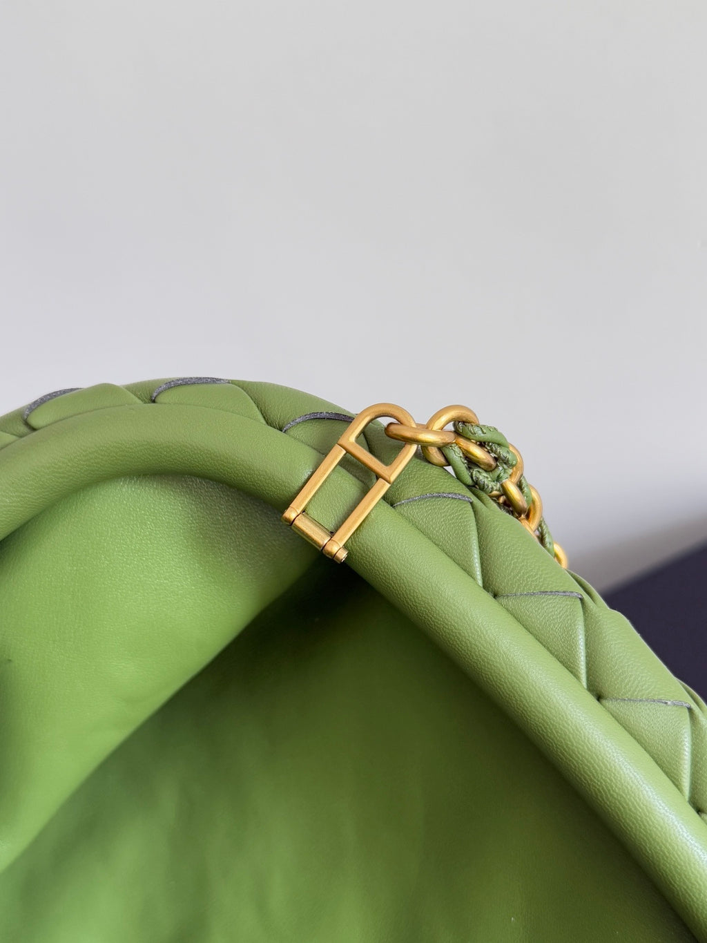 Bottega Veneta 785807 Black & Green Clutch Bag - detail image 5