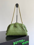 Bottega Veneta 785807 Black & Green Clutch Bag