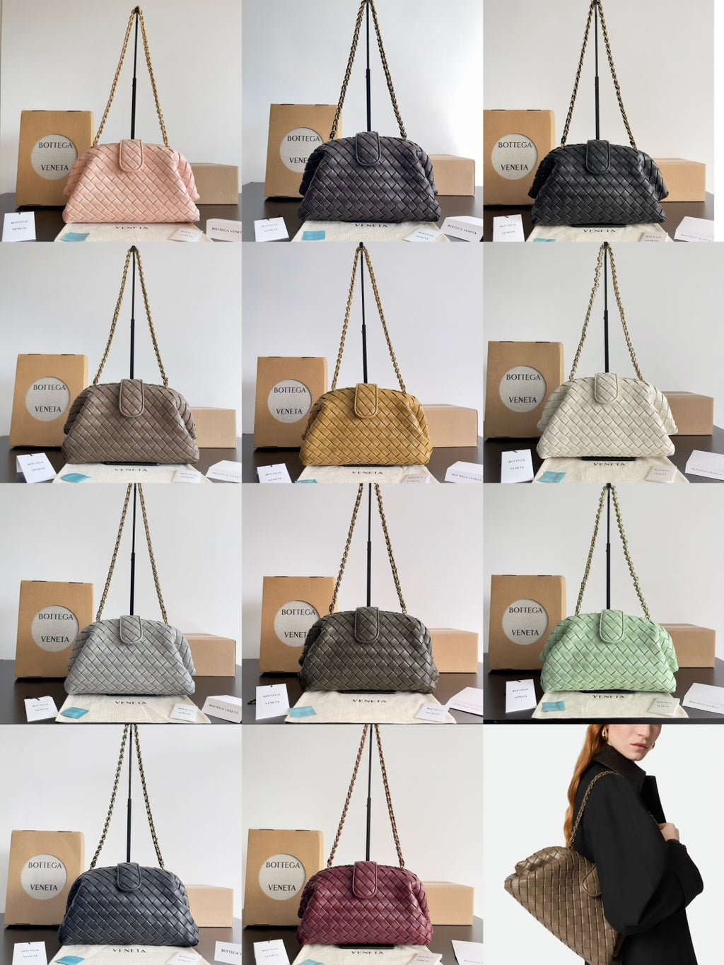Bottega Veneta Rose Gold Designer Handbag Edition 23