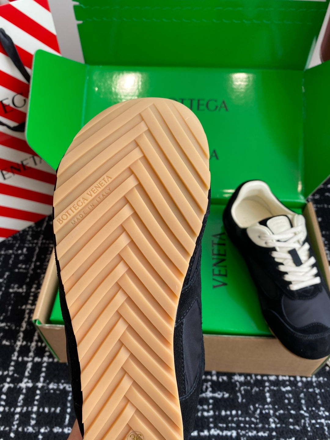 Bottega Veneta Black & Green Designer Shoes EU 35-45 Edition 11 - detail image 9