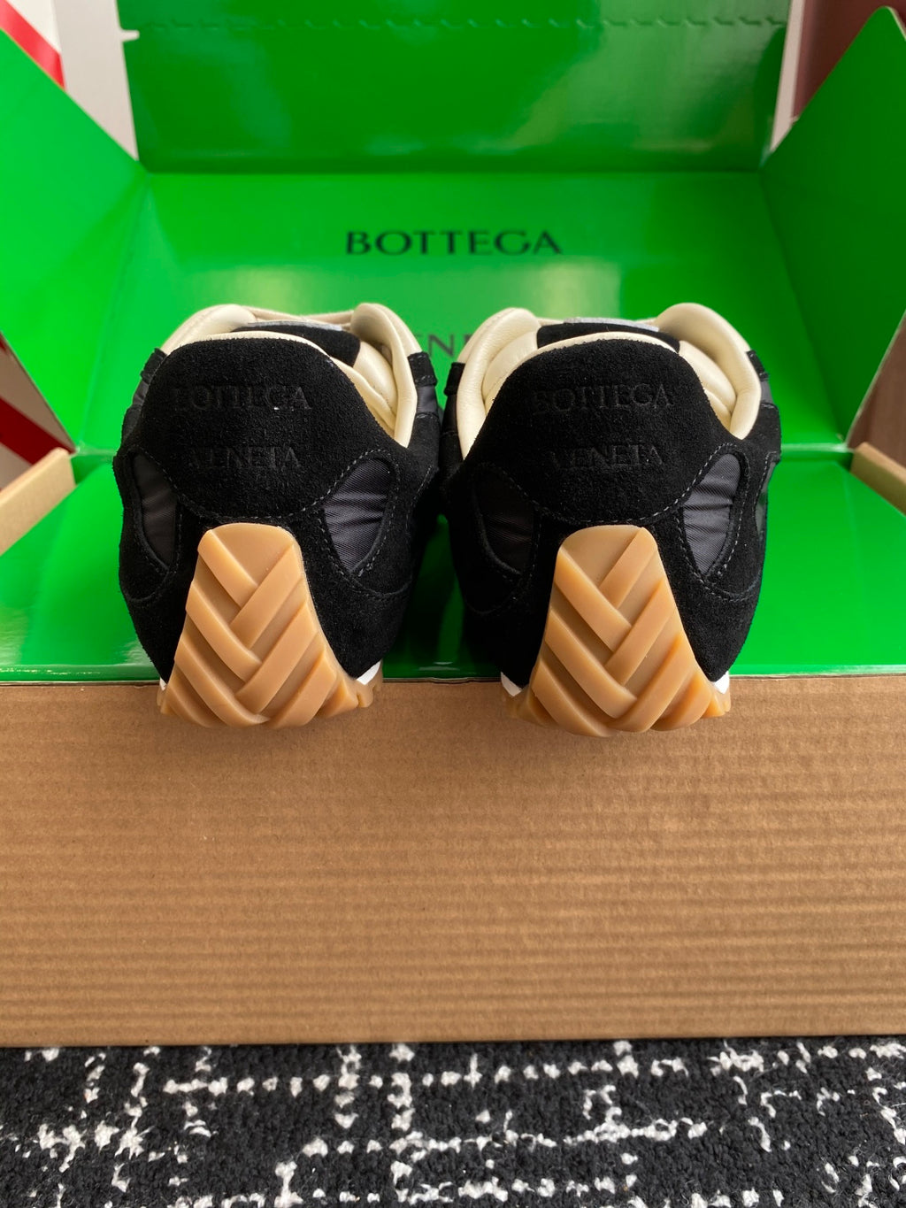 Bottega Veneta Black & Green Designer Shoes EU 35-45 Edition 11 - detail image 8