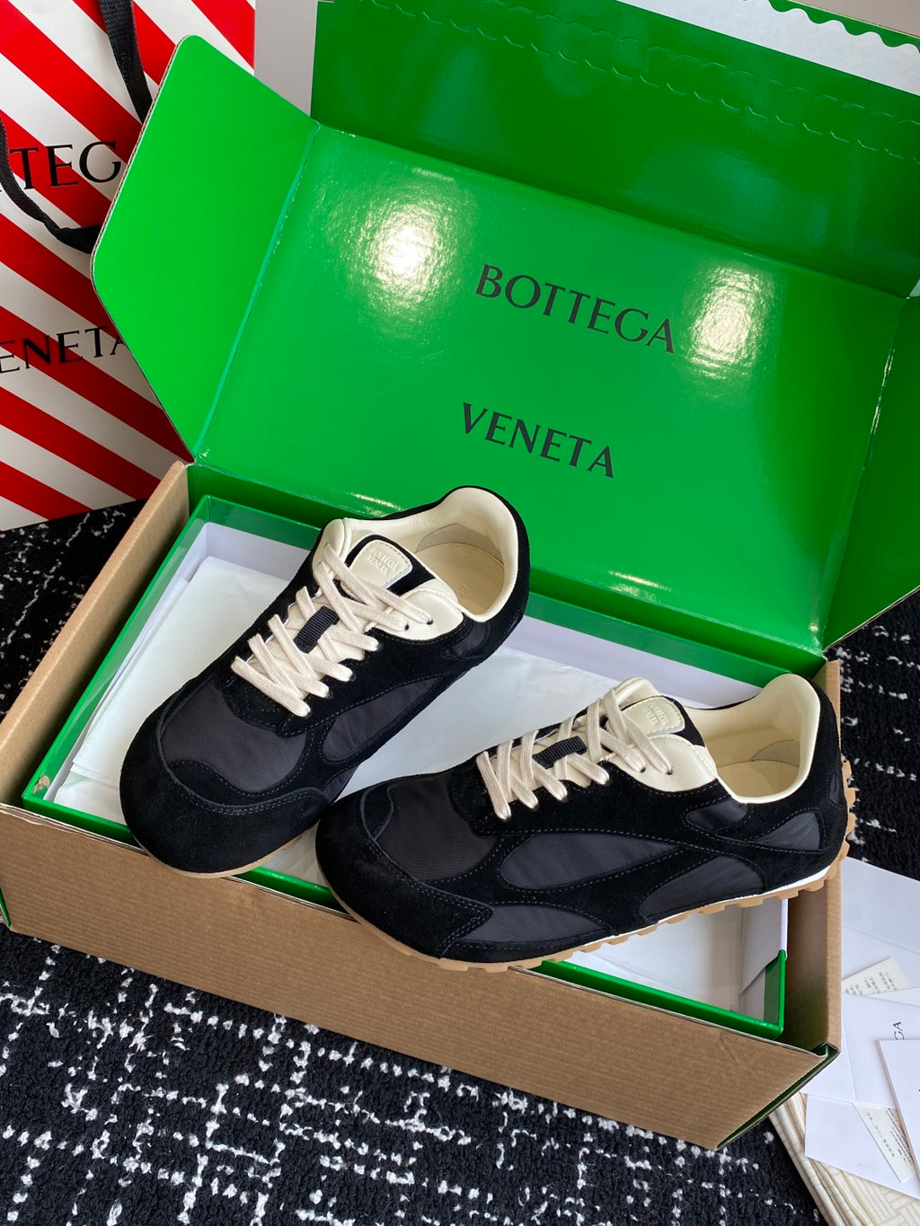 Bottega Veneta Black & Green Designer Shoes EU 35-45 Edition 11 - detail image 3