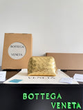 Bottega Veneta Gold & Rose Gold Designer Handbag